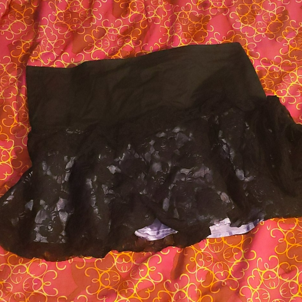 Tripp NYC skirt L floral punk goth vintage lilac